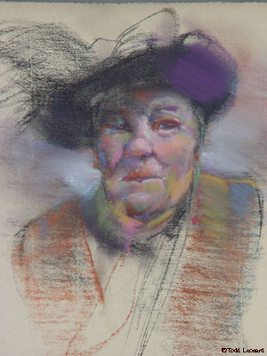 portrait of woman with hat